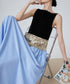 Velvet Shimmer Waist Dress